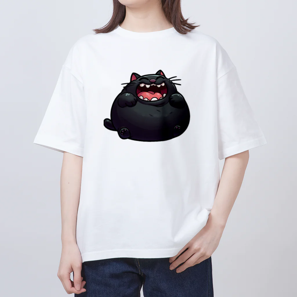 にゃんたれのふとっちょ笑猫プラッシュ オーバーサイズTシャツ