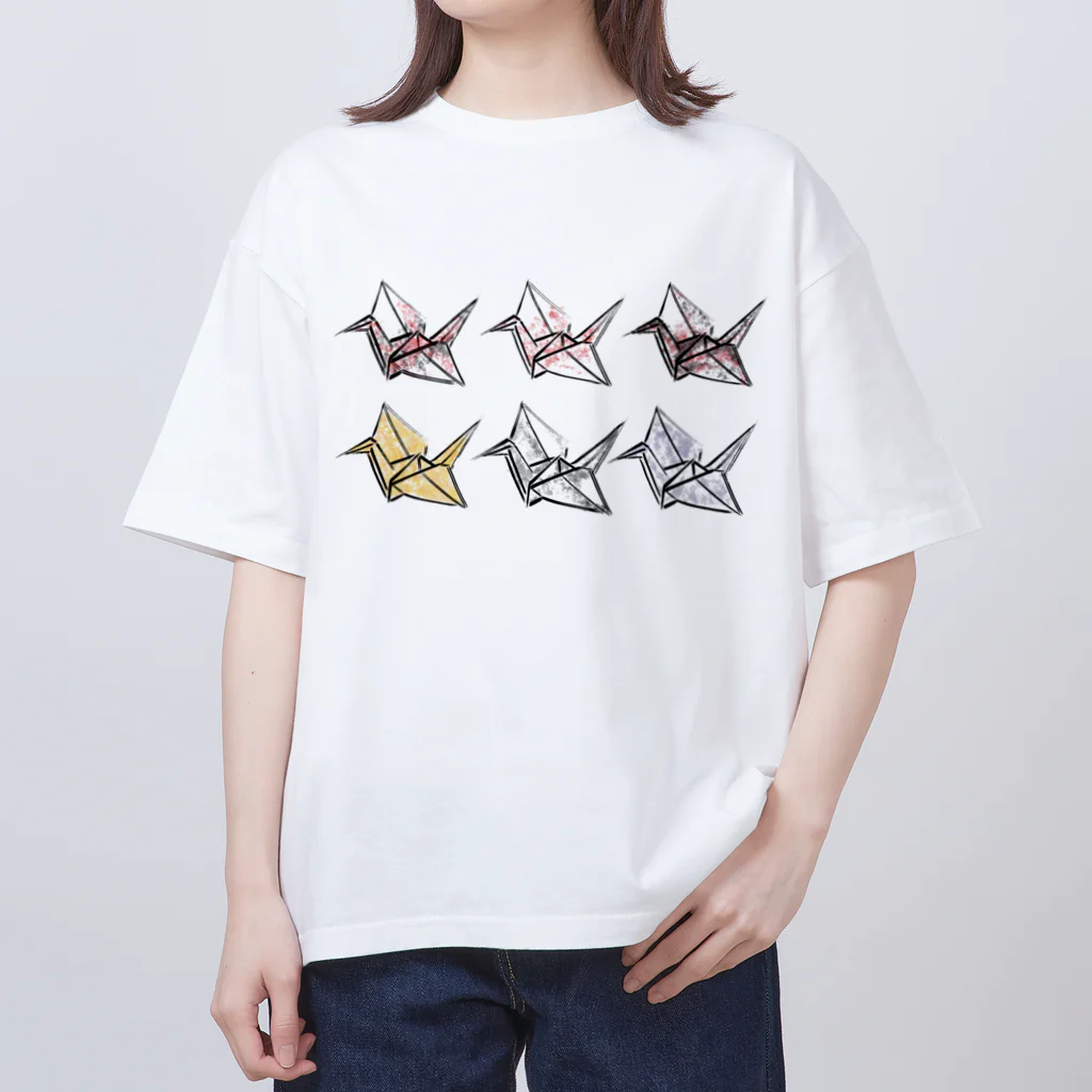 Little_millの錦鶴 オーバーサイズTシャツ