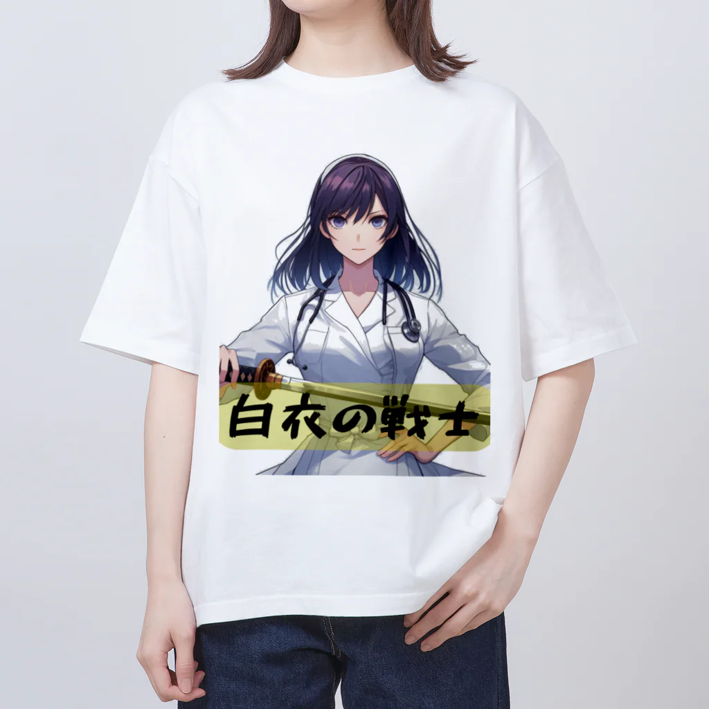 isshi1002の白衣の戦士シリーズ オーバーサイズTシャツ