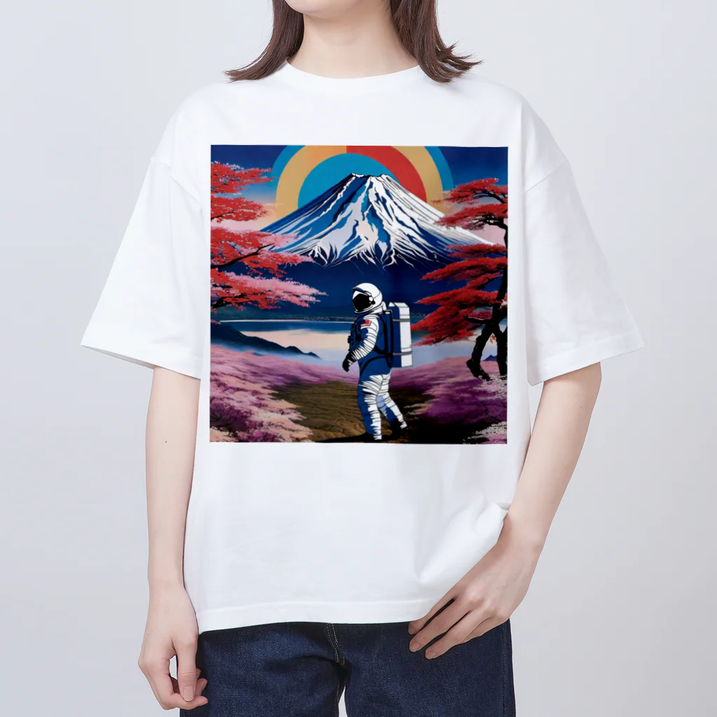 宇宙開発デザイン科の日本という星 Oversized T-Shirt