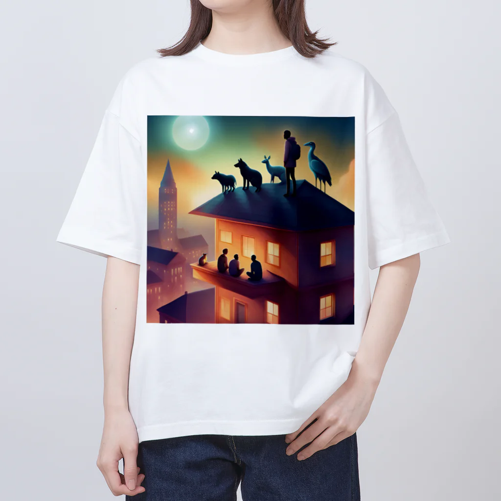 animalsの都会で共存する野生生物 Oversized T-Shirt