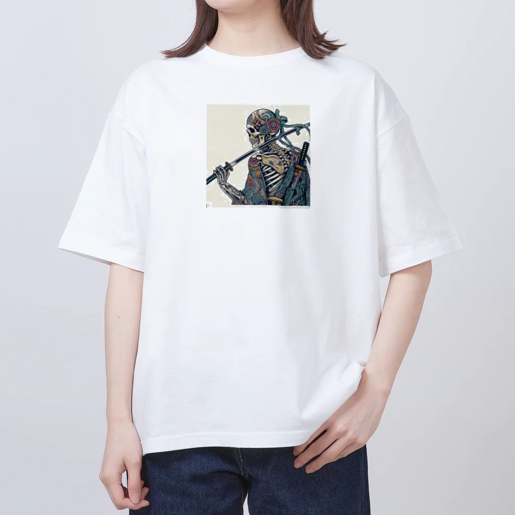 yukikinoの侍ドクロ オーバーサイズTシャツ