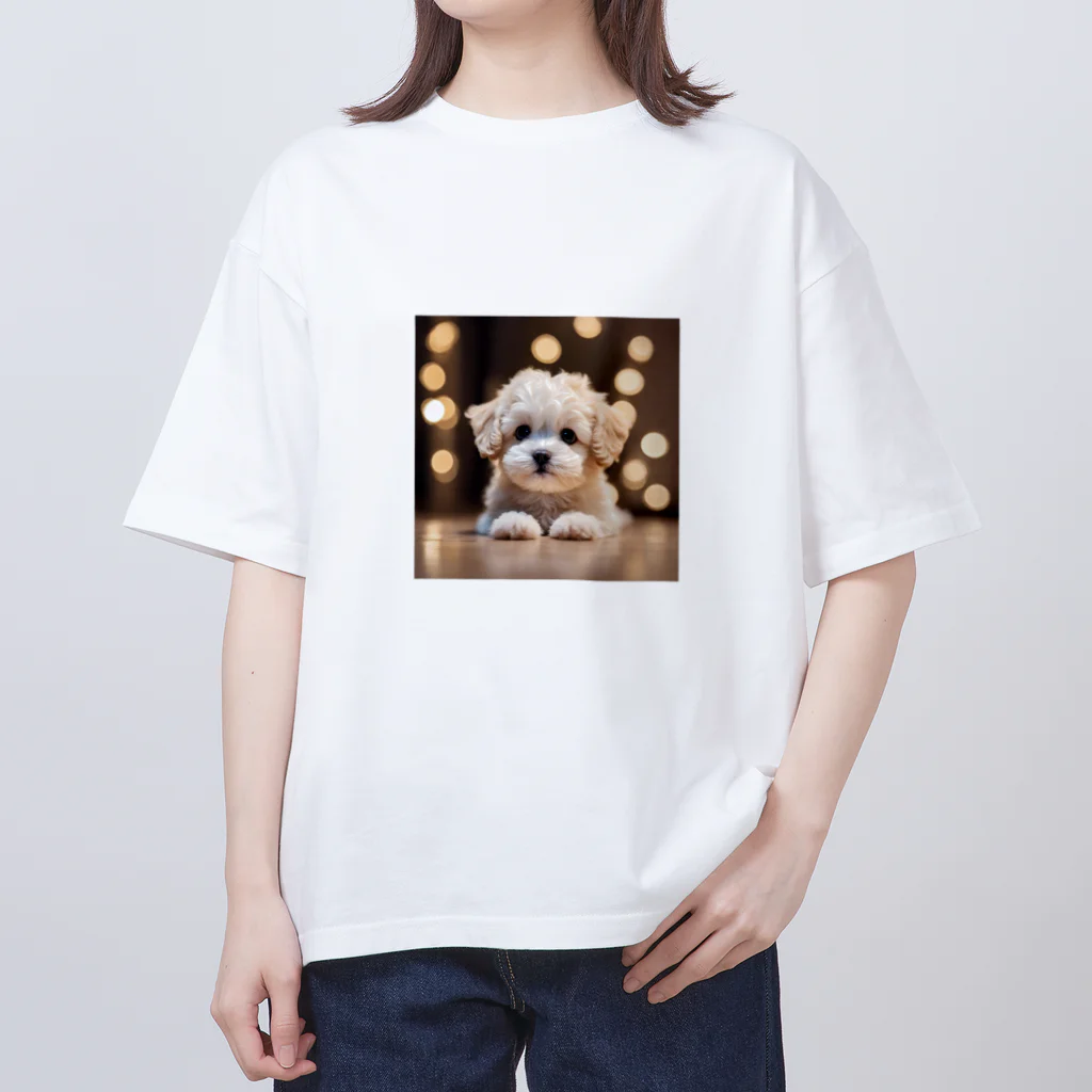 MESAMESAの可愛い子犬 オーバーサイズTシャツ