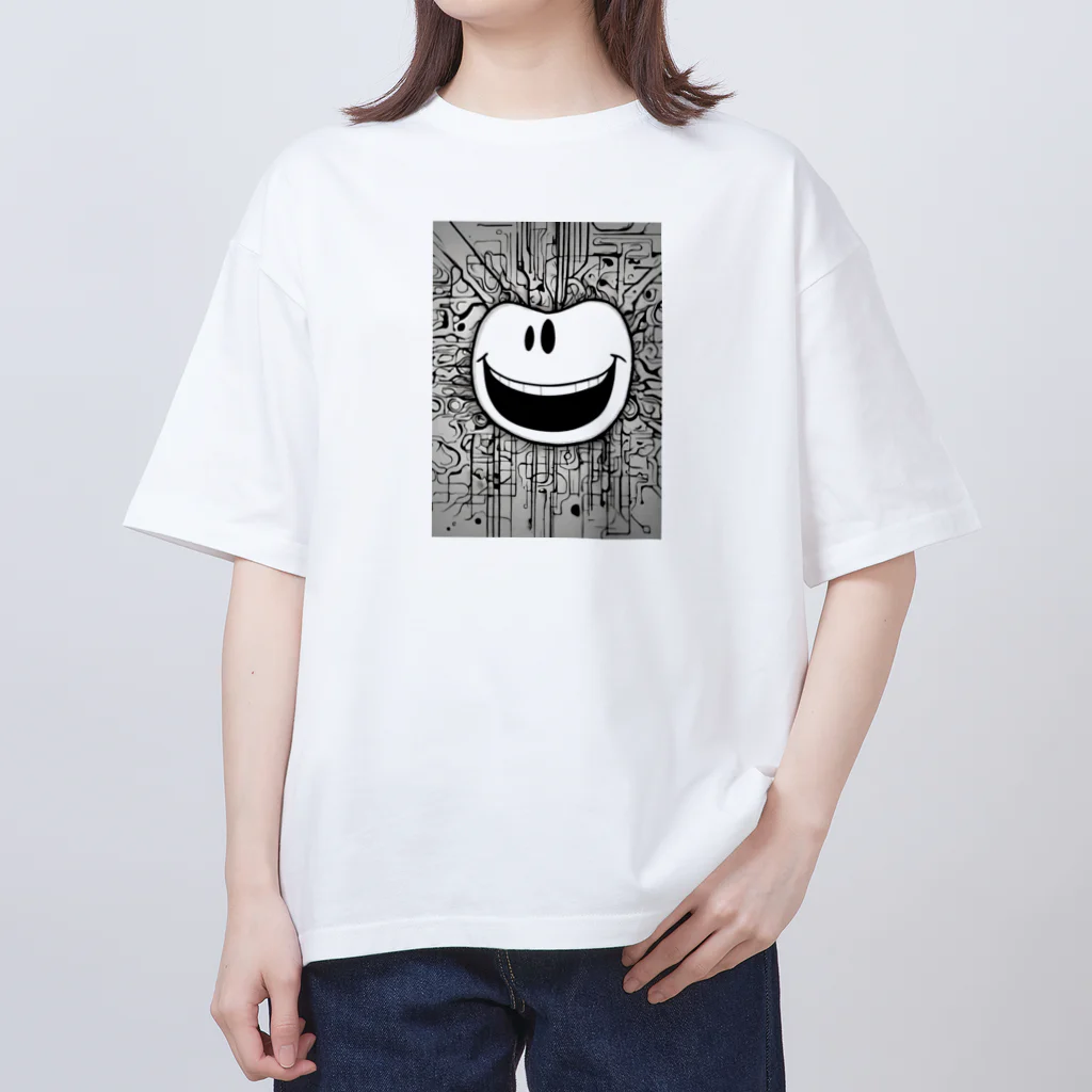 キャプテンの今日も元気にスマイルくん Oversized T-Shirt