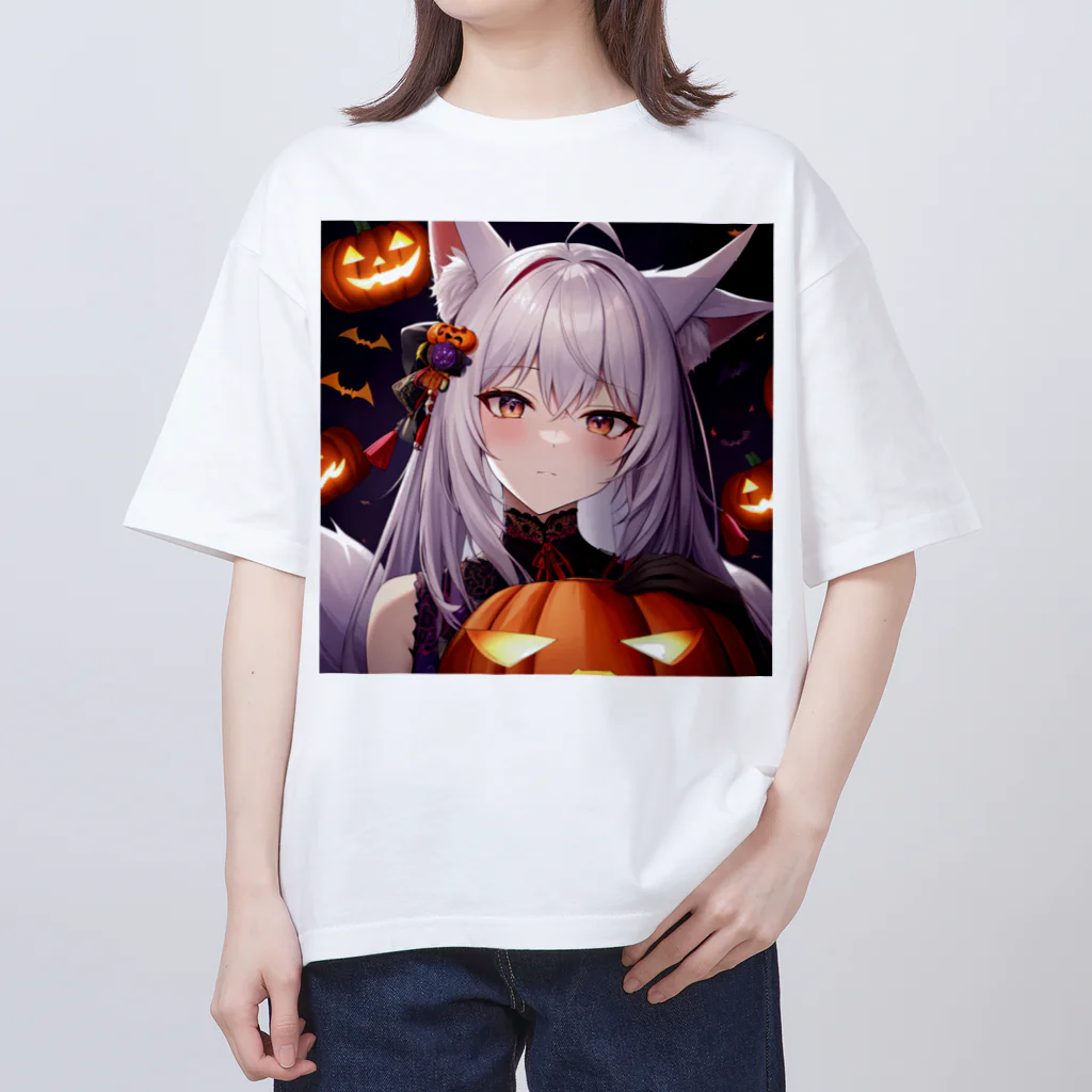 那須モバイル店の魔女っ子　ハロウィン オーバーサイズTシャツ