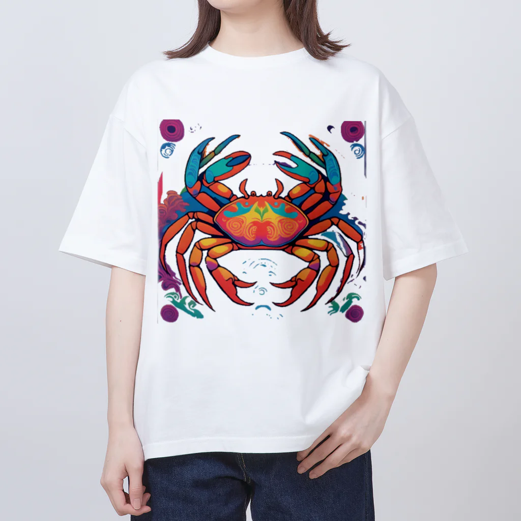 ぐっさんの気まぐれショップのカニのデザイン Oversized T-Shirt