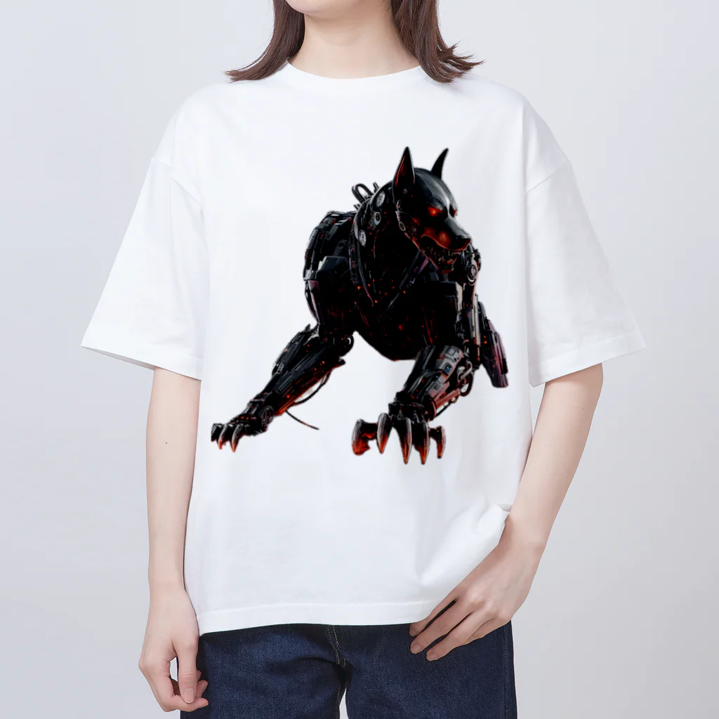 ドットドッグの未来の護衛犬 Oversized T-Shirt