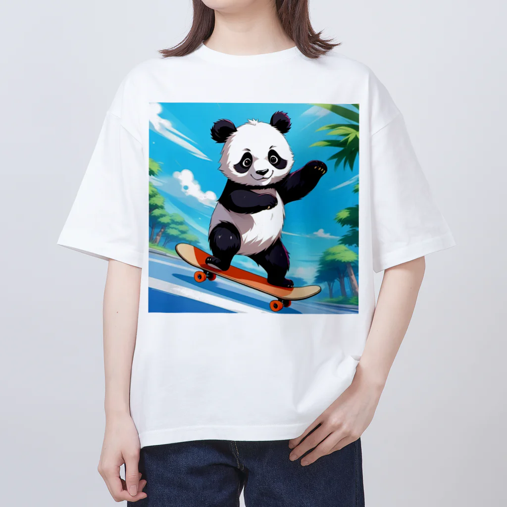 jimeryのスケボーパンダ Oversized T-Shirt