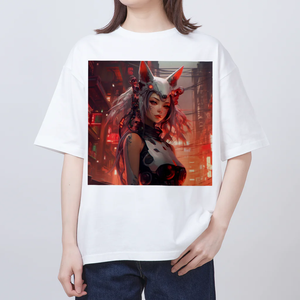 meka_onchiのサイバーパンク天照 オーバーサイズTシャツ