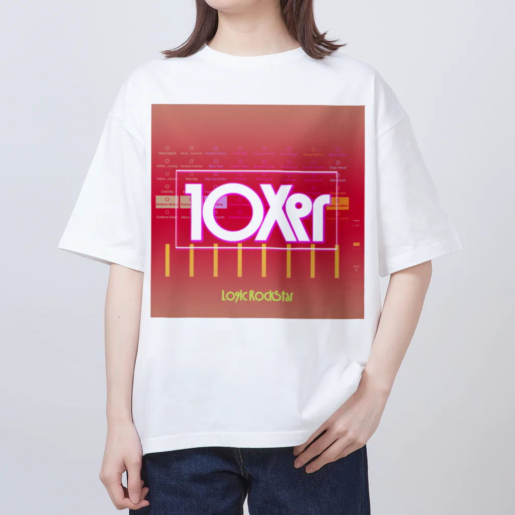 Logic RockStar の10Xer RED オーバーサイズTシャツ