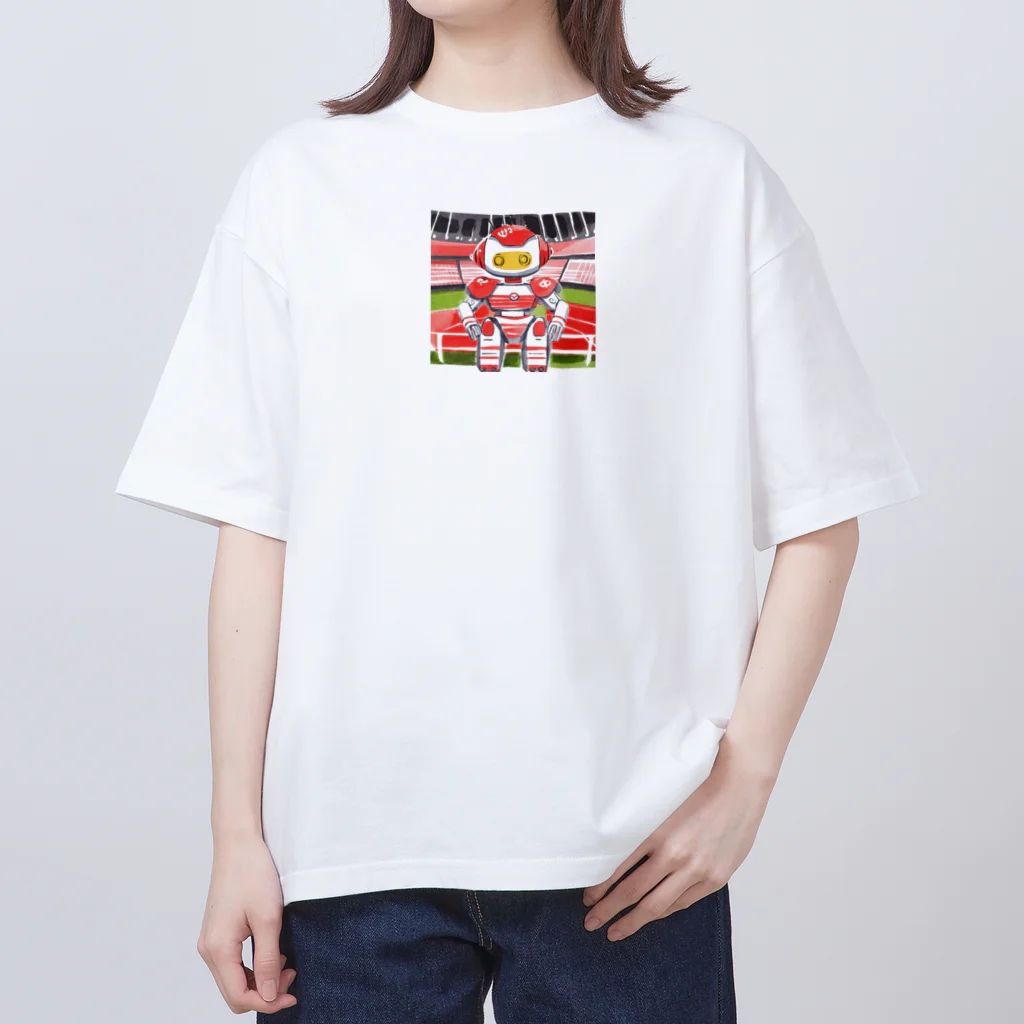 pepe55のサッカーロボ Oversized T-Shirt