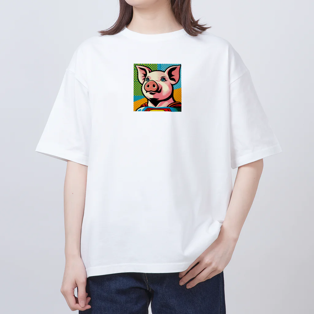 8bitのpig Oversized T-Shirt