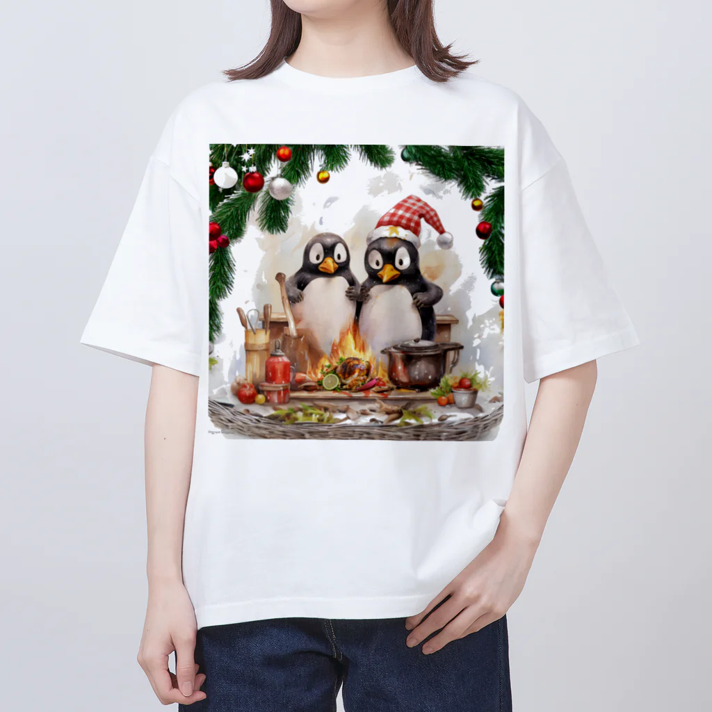 MistyStarkのペンギン七面鳥 Oversized T-Shirt