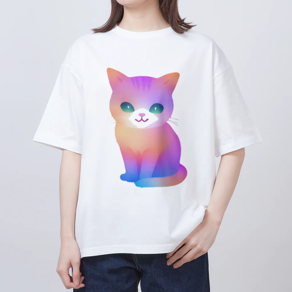 じゅんじゅんのパステル猫2 オーバーサイズTシャツ