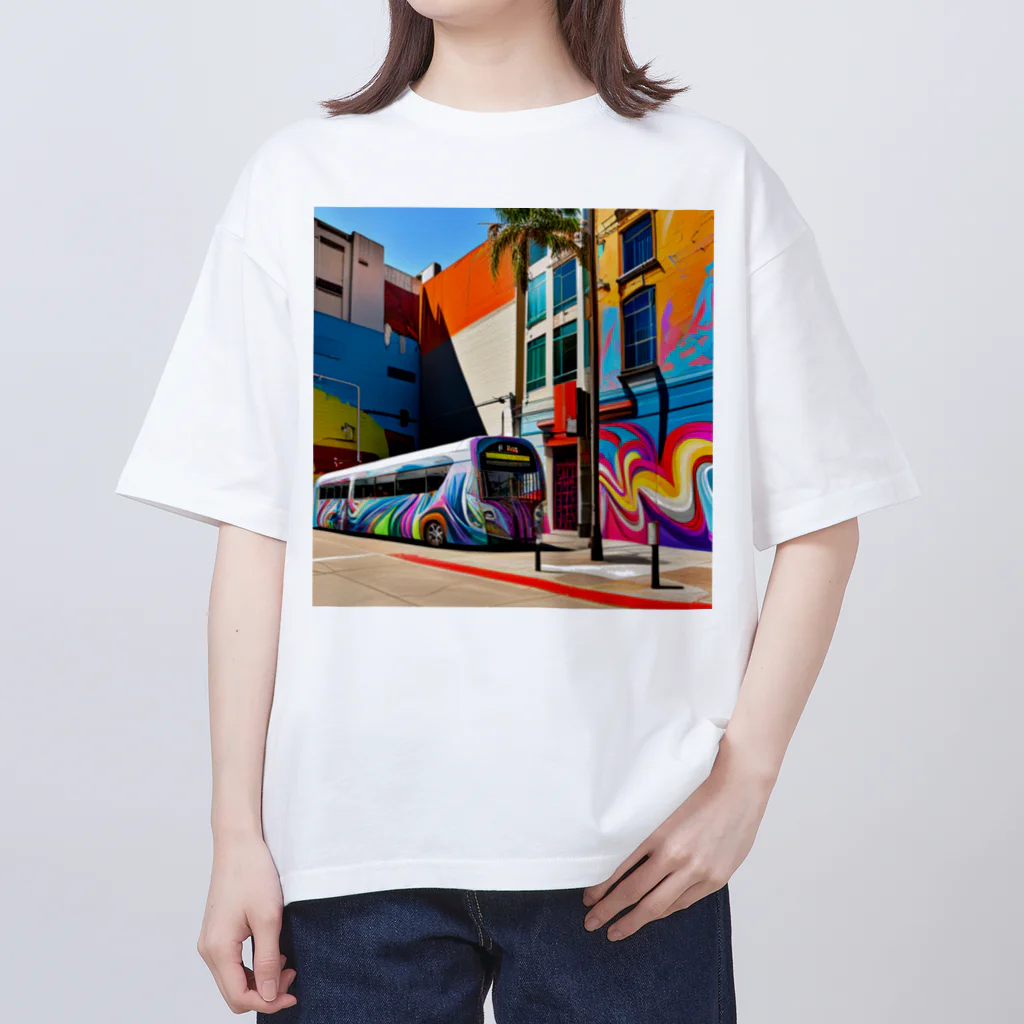 Masaseki01のアートシティ Oversized T-Shirt