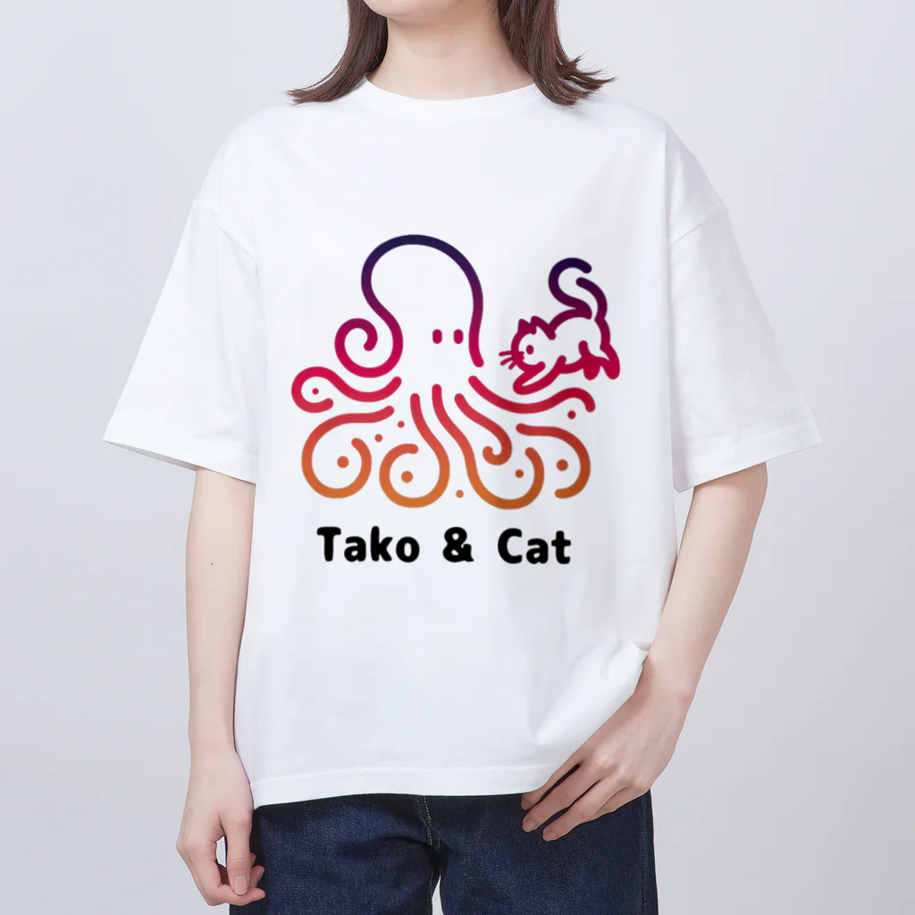 bravoadのタコ & 猫 オーバーサイズTシャツ