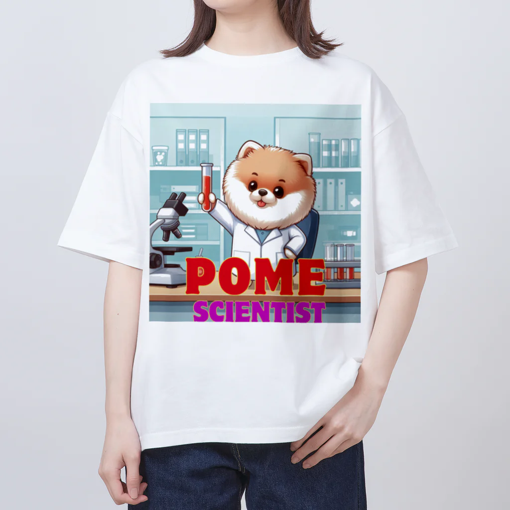 Pom-Dog'sのポメサイエンティスト Oversized T-Shirt