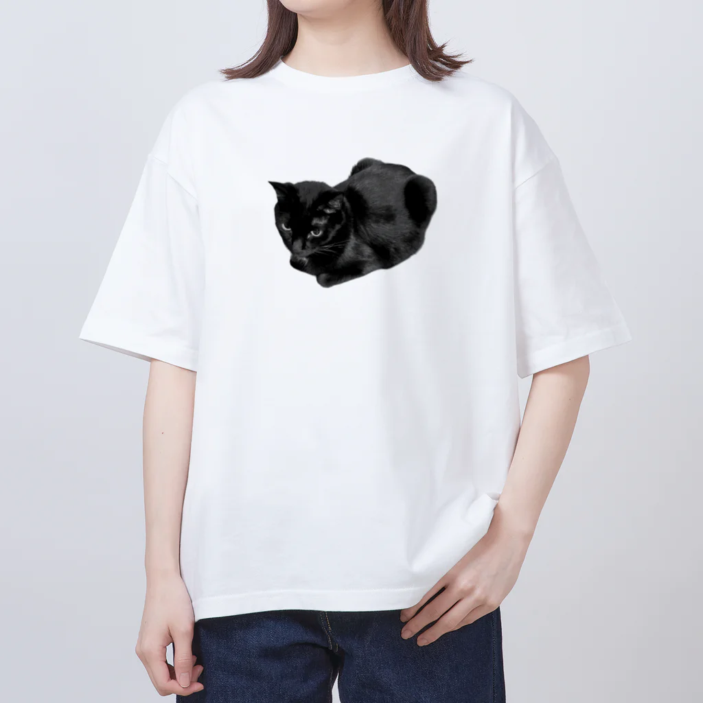 深夜の猫屋さんのはこねこなの オーバーサイズTシャツ