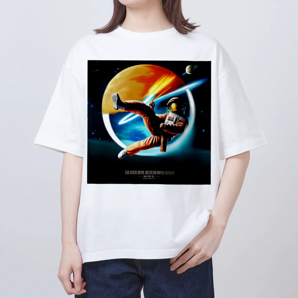 宇宙開発デザイン科の映画『スペースカンフー』 オーバーサイズTシャツ