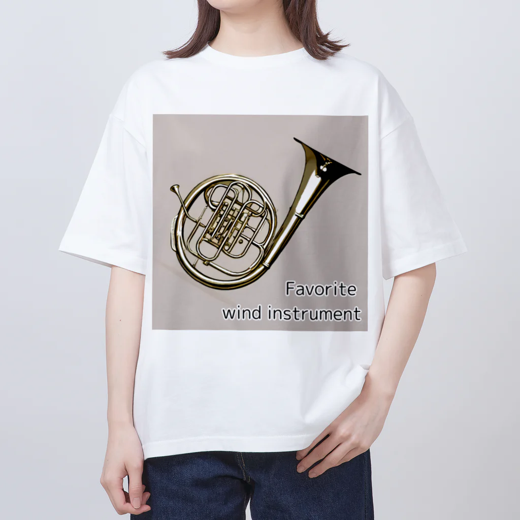 TOMATO913のFavorite wind instrument ～Horn～ Oversized T-Shirt