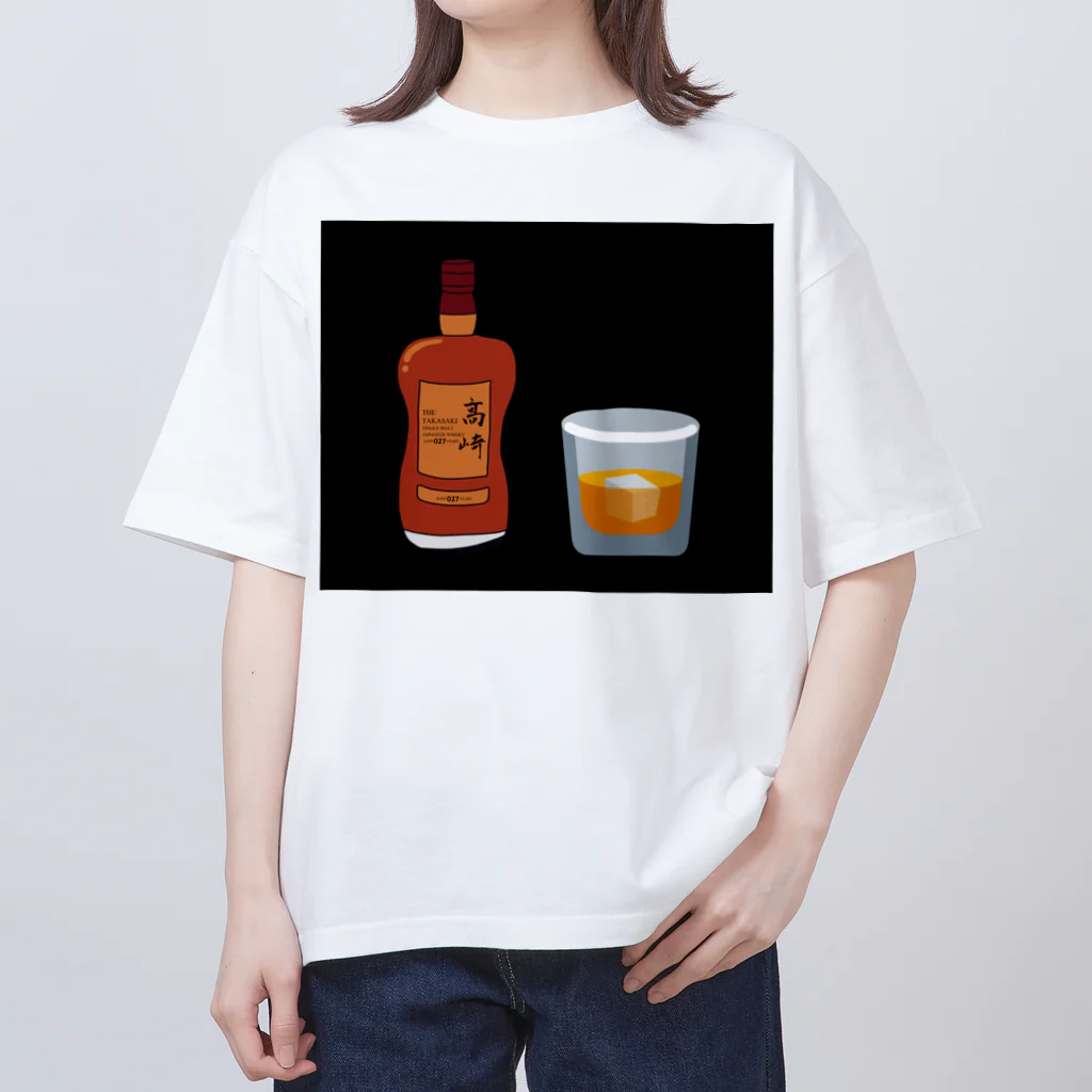 NokuchiiのTHE TAKASAKI SINGLE MALT JAPANEZE WHISKY AGED 027 YEARS Oversized T-Shirt