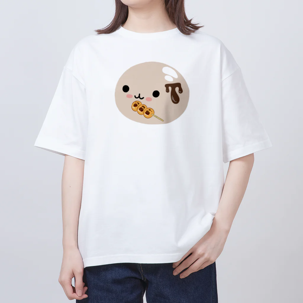 みたらし団子のふたたまちゃんのみたらし団子のたまちゃん オーバーサイズTシャツ