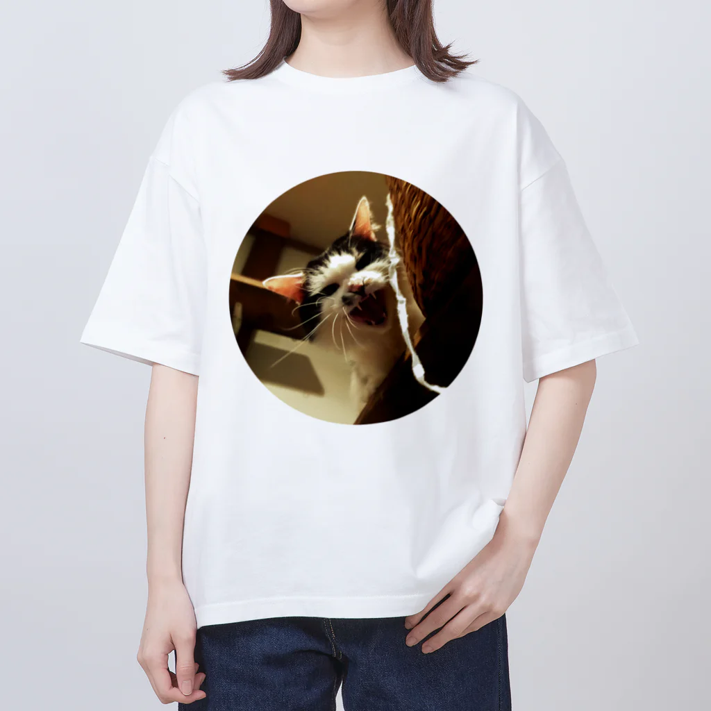 jenjenの強面のねこ　チビゴン　その1 Oversized T-Shirt