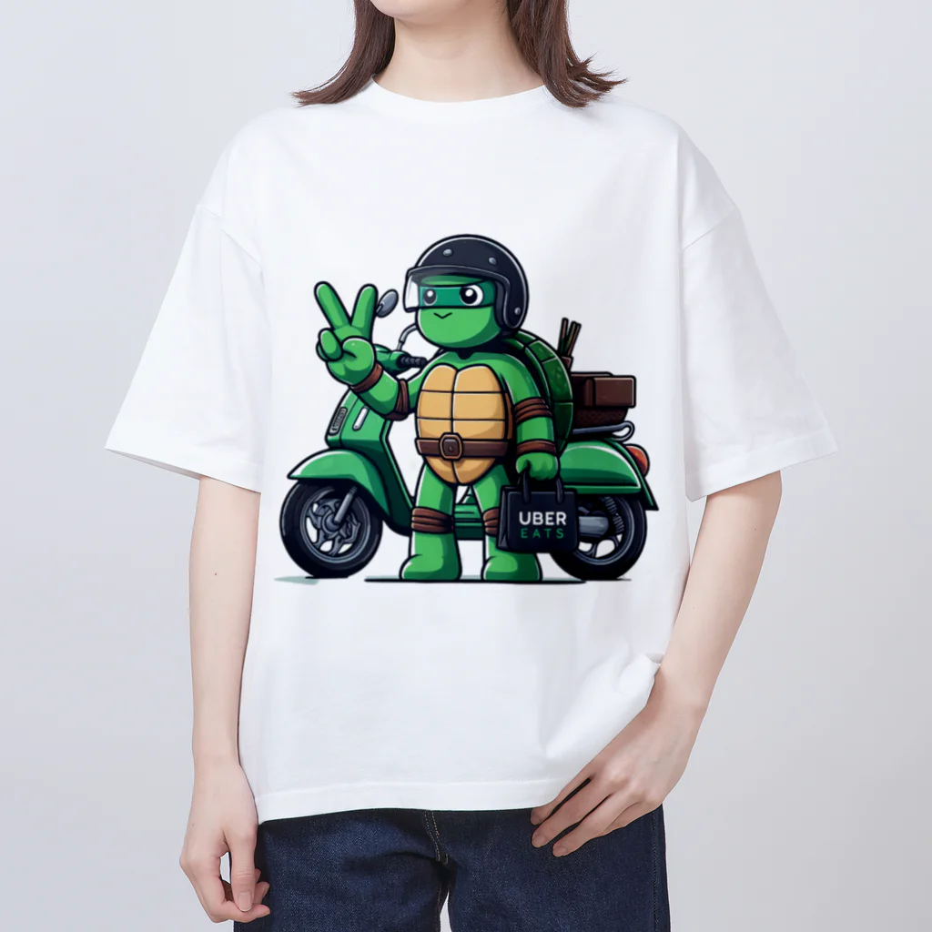 カメライダー商店のカメライダー　ピース オーバーサイズTシャツ