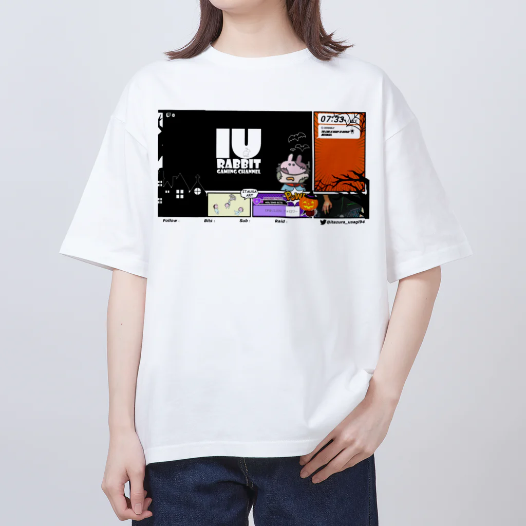 イタズラうさぎのイタうさ_Halloween Oversized T-Shirt