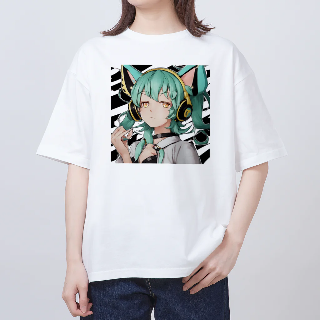 VOCALOID風な商品をのVOCALOID風 猫耳ちゃん オーバーサイズTシャツ