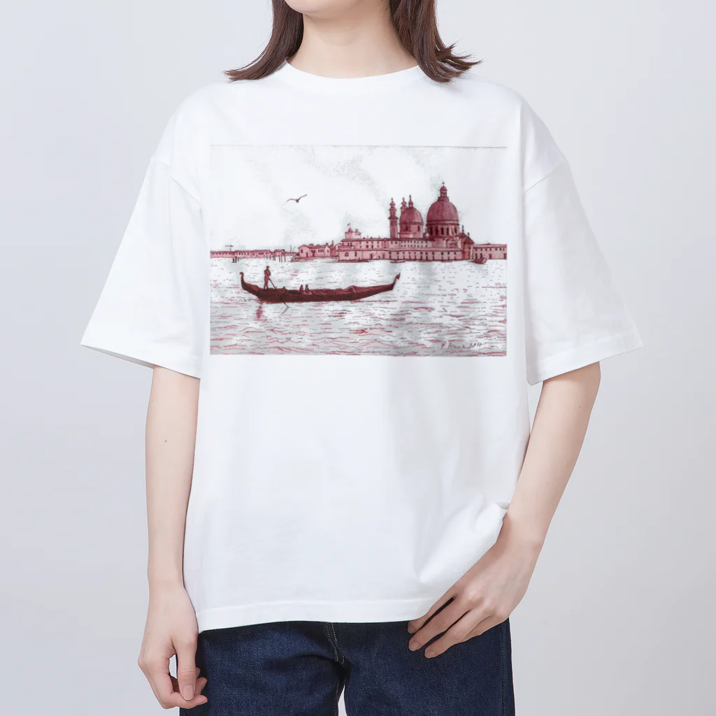 がぶちゃんのヴェネチアのゴンドラ Oversized T-Shirt