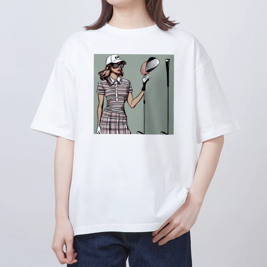 BIRDIE_GIRLのおしゃれゴルフ オーバーサイズTシャツ