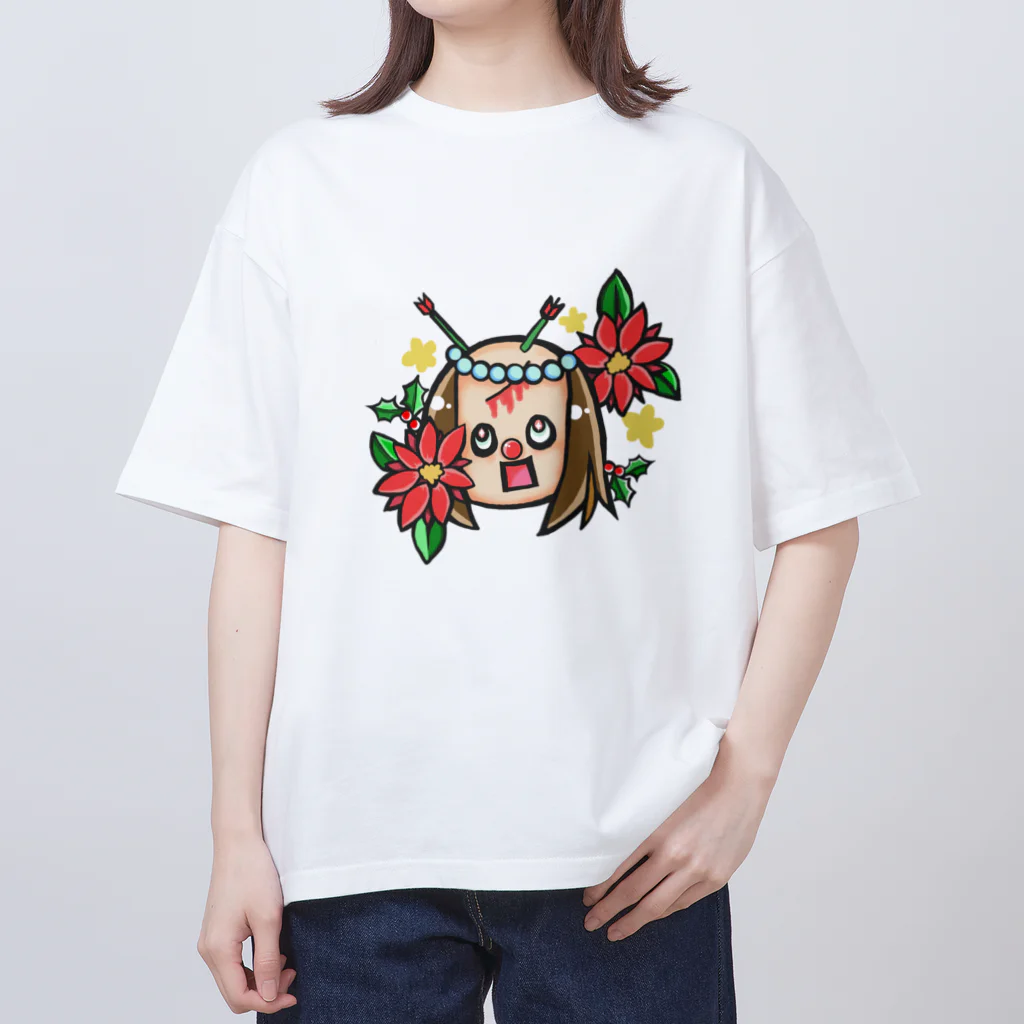 Shou3s-Storeのおちむしゃ Xmas ver Oversized T-Shirt