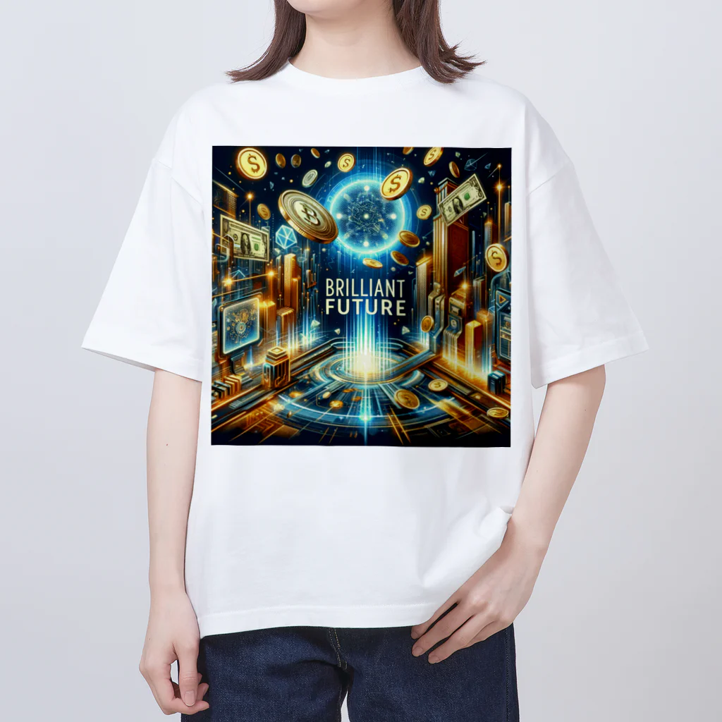 【公式】金運アップのBrilliant Futureの【公式】金運アップBrilliant Future オーバーサイズTシャツ