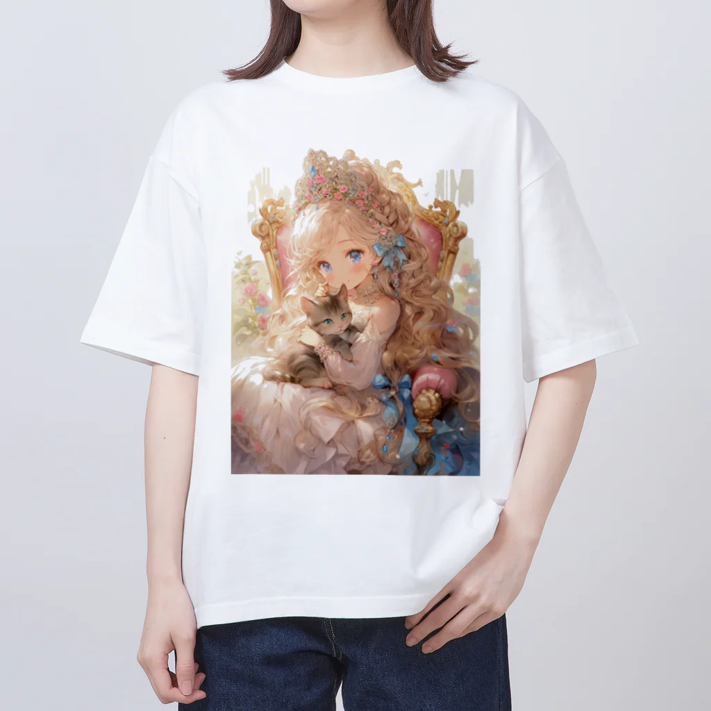 🇯🇵🏴‍☠️RYOSHI🌙のCrypto Batches#21 お姫様と子猫 オーバーサイズTシャツ