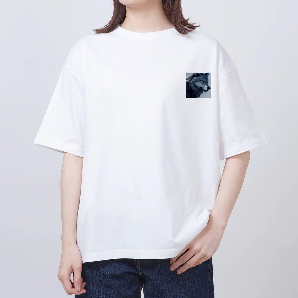 海坊主のグレイウルフ Oversized T-Shirt