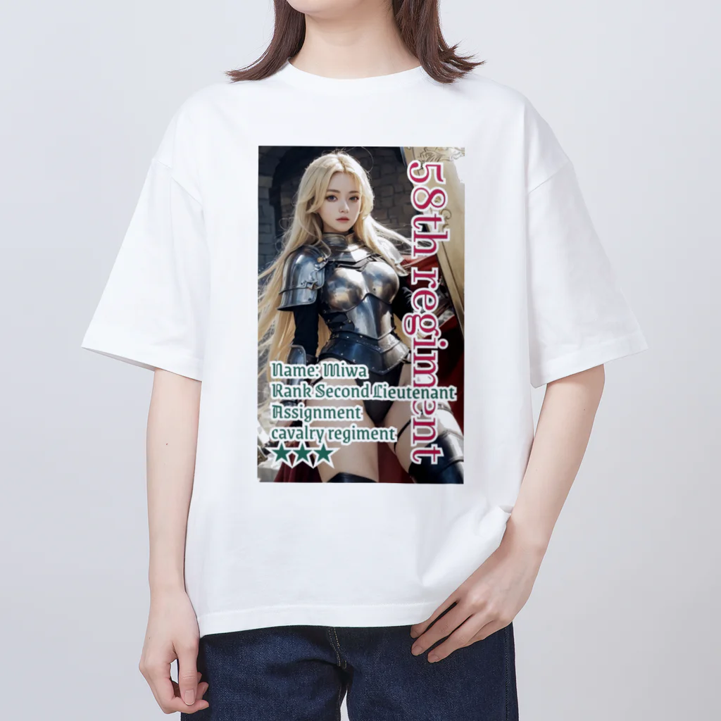 💕第52歩兵連隊💕の美少女戦士 オーバーサイズTシャツ