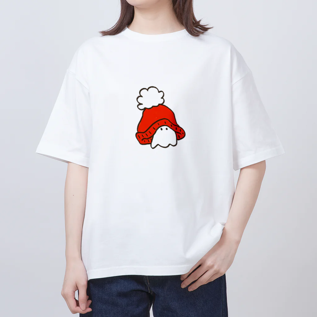 らららカスタネットの大きなニット帽被ってみたおばけ Oversized T-Shirt