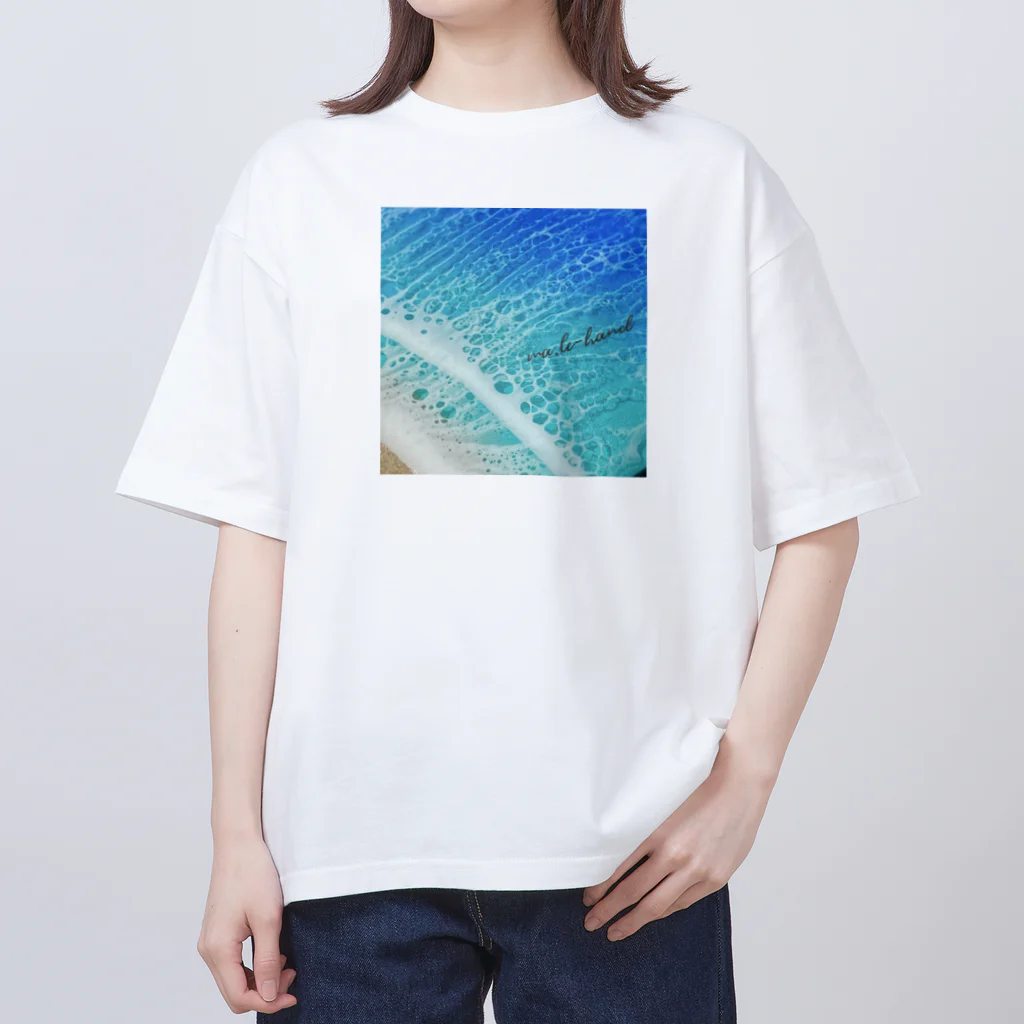 ma.le-hand〜持ち運べる海®〜ﾏﾚﾊﾝﾄﾞの新作 オーバーサイズTシャツ