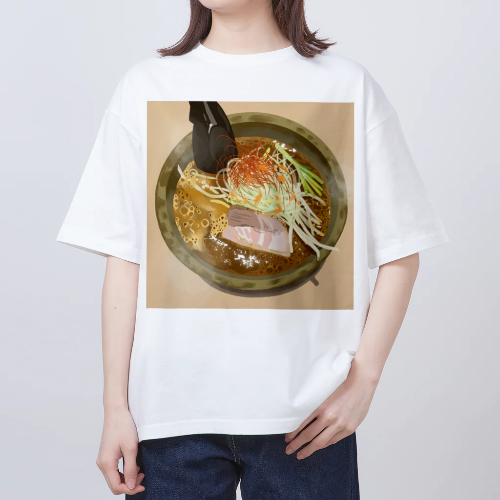 渡邊野乃香のお店のラーメン2 オーバーサイズTシャツ