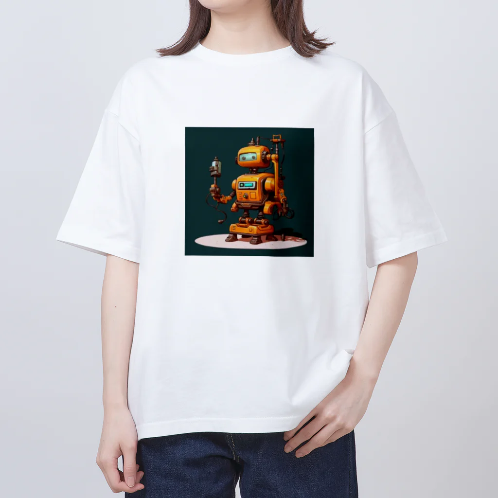 takehanaの産業用ロボット４号　 オーバーサイズTシャツ