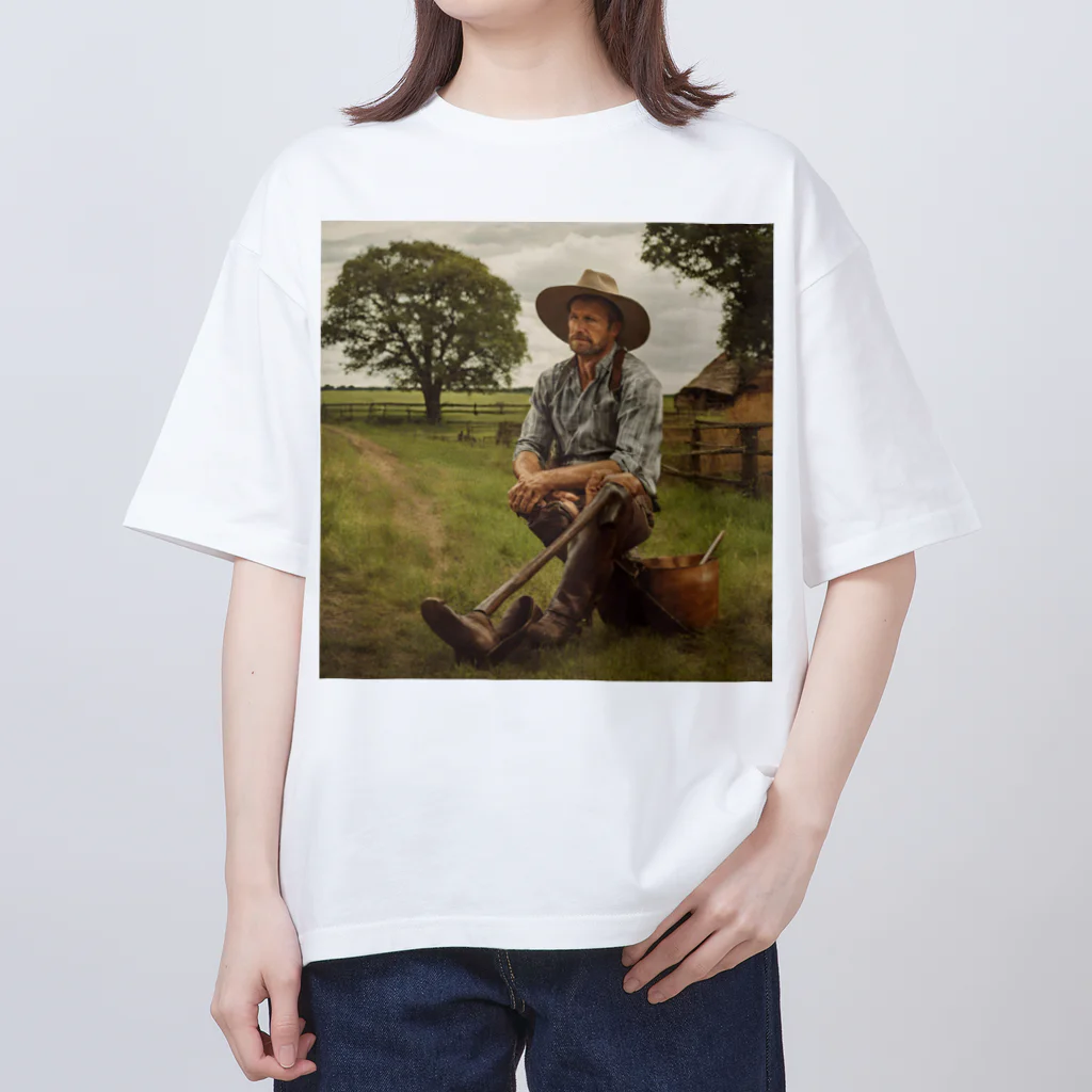 tizujonoboukenの田舎 Oversized T-Shirt