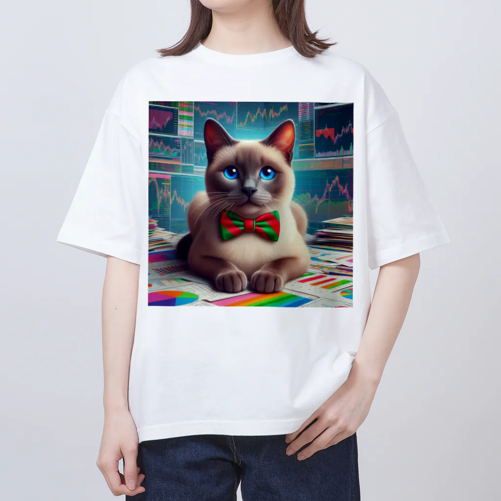 ニャーちゃんショップのトレーダーキャット オーバーサイズTシャツ