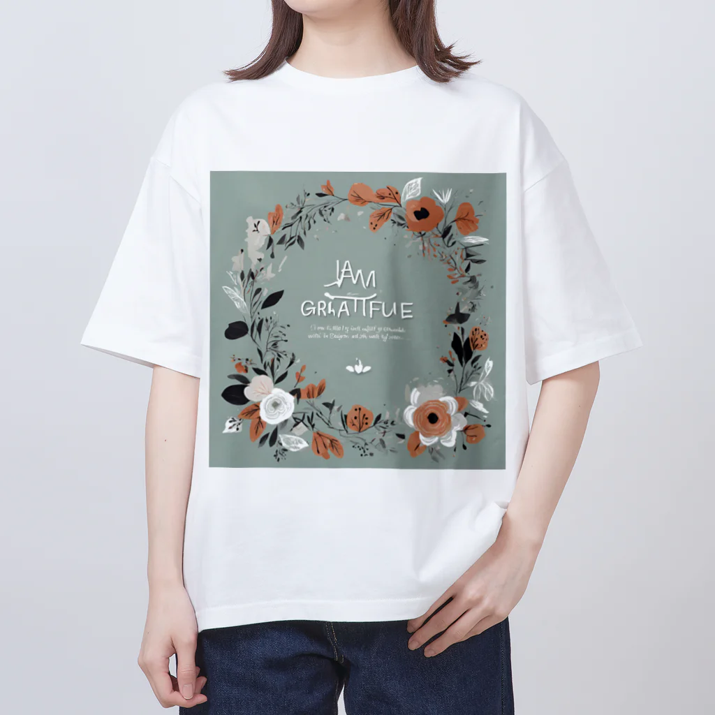 the blue seasonの豊かさの輪 オーバーサイズTシャツ