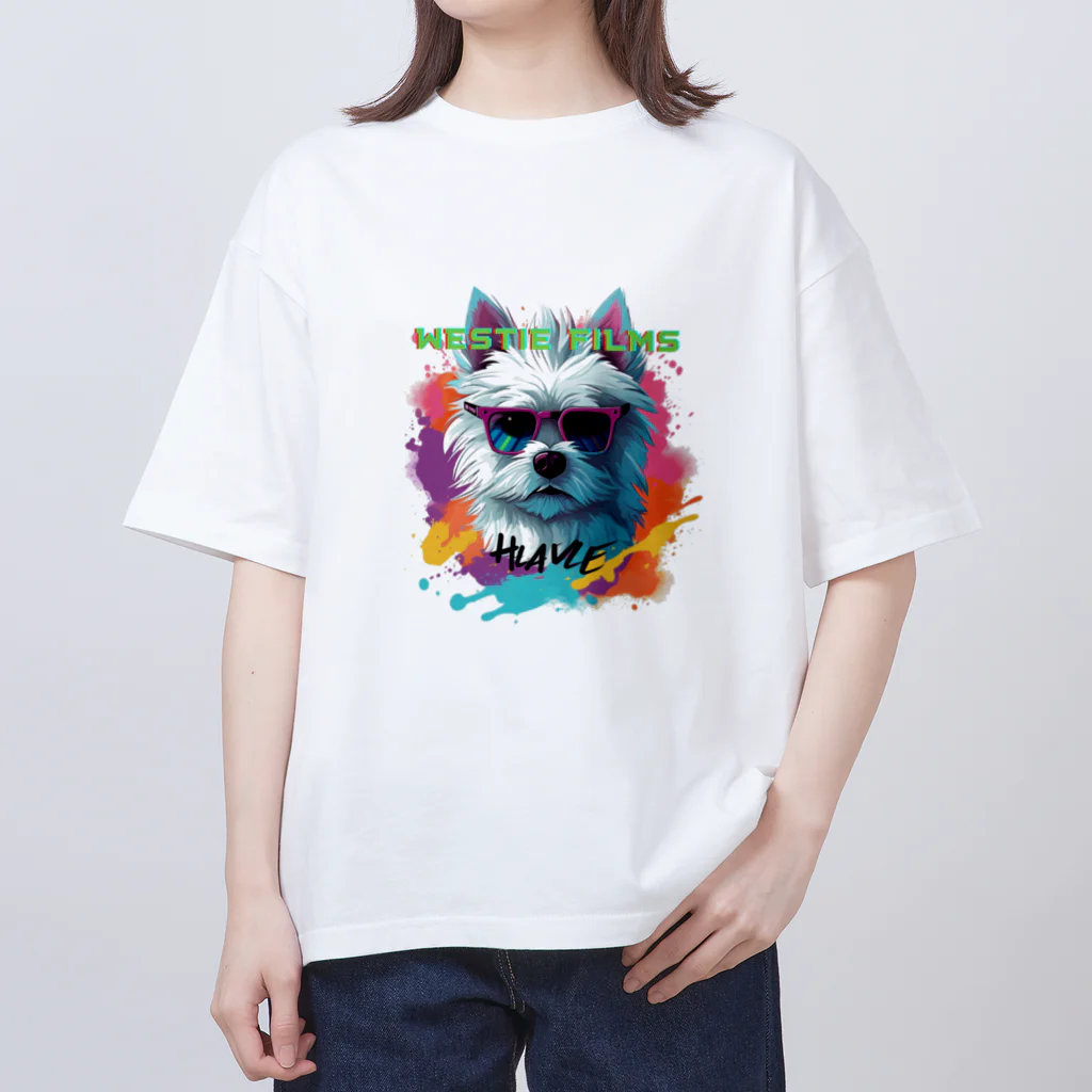 WESTIE_FILMSのWESTIEグッズです‼️ Oversized T-Shirt