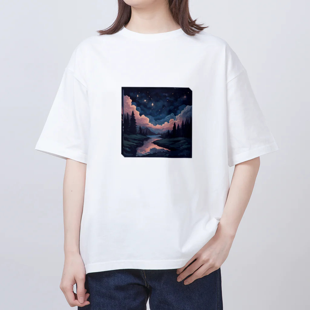 しょうの猫好きの夜空グッズ Oversized T-Shirt