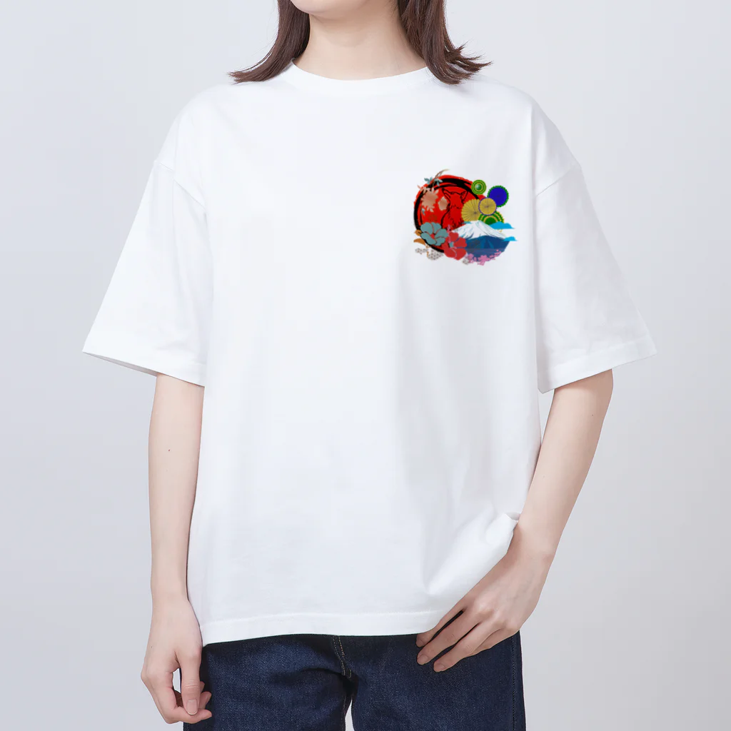 sloth_giraffeのこれぞ和！！ Oversized T-Shirt