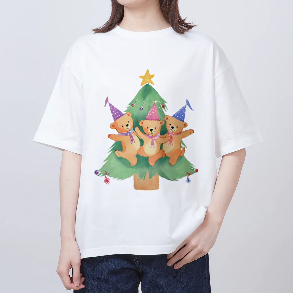 yugorohouseのクリスマスベアーズ Oversized T-Shirt