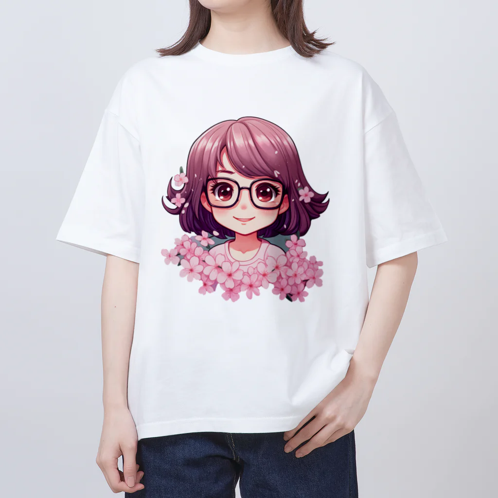 bennkeinomiseのフラワーガール オーバーサイズTシャツ