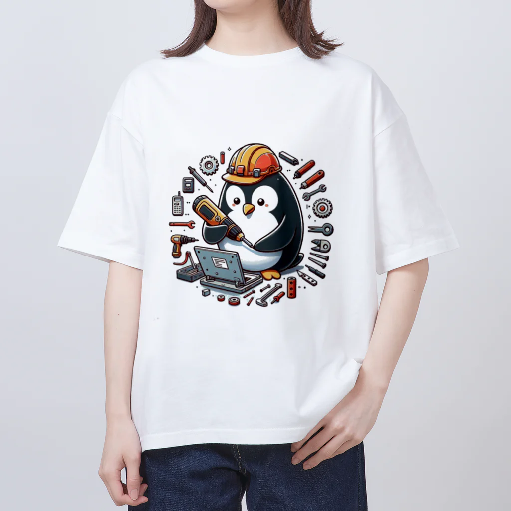 ちょこりっちの働くペンギン オーバーサイズTシャツ